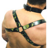 The Red Harnais en cuir Camouflage - Acc. CHROME - CROSS - THE RED S/M